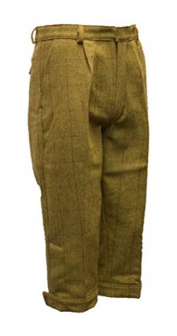 WALKER AND HAWKES Herren Kniebundhose aus Tweed - für die Jagd geeignet - Helles Salbeigrün - Größe 30“ von WALKER AND HAWKES