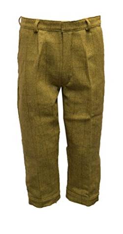 WALKER AND HAWKES Herren Kniebundhose aus Tweed - für die Jagd geeignet - Helles Salbeigrün - Größe 40“ von WALKER AND HAWKES