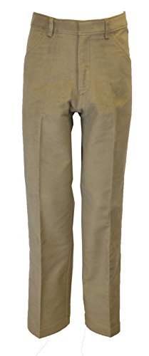 WALKER AND HAWKES Herren Moleskinhose - klassisch - 100% Baumwolle - Beige - Größe W34 Regular (31“) von WALKER AND HAWKES