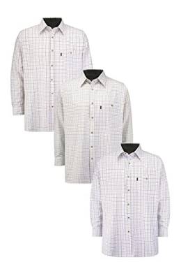 WALKER AND HAWKES - Men's 100% Cotton Brocton Country Shirt - Assorted 3 Pack - 3X-Large (48'') von WALKER AND HAWKES