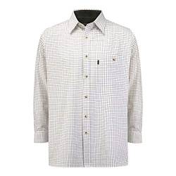 Walker & Hawkes - Herren Langarmshirt im Country-Stil - 100% Baumwolle - kariert - Grün - 3XL (50'') von WALKER AND HAWKES