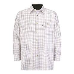 Walker & Hawkes - Herren Langarmshirt im Country-Stil - 100% Baumwolle - kariert - Weinrot - 4XL (52'') von WALKER AND HAWKES