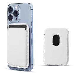 WALLFID Mag-Safe Brieftasche kompatibel mit iPhone 12/13/14 Mini/Plus/Pro/Max, RFID-Kartenhalter mit Magnet, Weiß von WALLFID