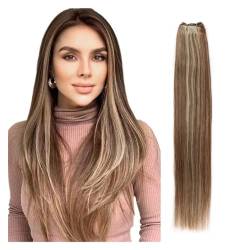 Human Hair Bundles Brasilianische glatte Haarwebart-Bündel, 35,6–71,1 cm, Höhenverhältnis, Remy-Haarverlängerungen, 100 g/Stück Haarverlängerungen (Size : 1Pcs/Lot, Color : P4-18-613_14INCHES) von WANGHAI-666