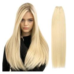 Human Hair Bundles Brasilianische glatte Haarwebart-Bündel, 35,6–71,1 cm, Höhenverhältnis, Remy-Haarverlängerungen, 100 g/Stück Haarverlängerungen (Size : 3Pcs/Lot, Color : #613_20INCHES) von WANGHAI-666
