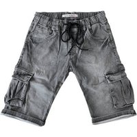 WANGUE Jeansshorts Jeans Shorts Kurze Cargo Sommer Hose Bermuda (1-tlg) 3238 in Grau von WANGUE