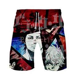 WANHONGYUE Anime Black Clover Herren Badehose Strand Shorts 3D Druck Sommer Beach Shorts Boardshorts Swim Trunks 1087/2 XXXXXXL von WANHONGYUE