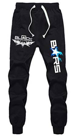 WANHONGYUE Anime Black Rock Shooter Sweatpants Jogginghose Cosplay Kostüm Lange Trousers Sporthose Trainingsanzug mit Taschen Schwarz 2 XXL von WANHONGYUE