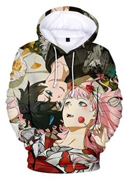 WANHONGYUE Anime Darling In The Franxx 3D Druck Hoodie Kapuzenpullover Sweater Cosplay Kostüm Langarm Pulli Sweatshirt Mantel 745/3 L von WANHONGYUE