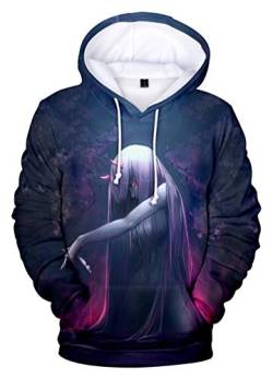 WANHONGYUE Anime Darling In The Franxx 3D Druck Hoodie Kapuzenpullover Sweater Cosplay Kostüm Langarm Pulli Sweatshirt Mantel 745/9 4XL von WANHONGYUE