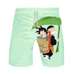 WANHONGYUE Anime Dragon Ball Z Goku Herren Badehose Strand Shorts 3D Druck Sommer Beach Shorts Boardshorts Swim Trunks 1115/10 XXXL von WANHONGYUE