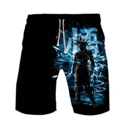 WANHONGYUE Anime Dragon Ball Z Goku Herren Badehose Strand Shorts 3D Druck Sommer Beach Shorts Boardshorts Swim Trunks 1115/13 XXL von WANHONGYUE