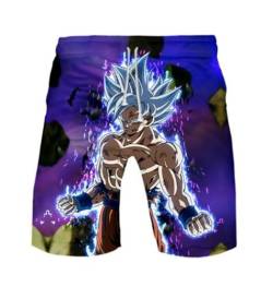 WANHONGYUE Anime Dragon Ball Z Goku Herren Badehose Strand Shorts 3D Druck Sommer Beach Shorts Boardshorts Swim Trunks 1115/16 XXXL von WANHONGYUE