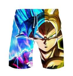 WANHONGYUE Anime Dragon Ball Z Goku Herren Badehose Strand Shorts 3D Druck Sommer Beach Shorts Boardshorts Swim Trunks 1115/29 M von WANHONGYUE