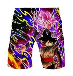 WANHONGYUE Anime Dragon Ball Z Goku Herren Badehose Strand Shorts 3D Druck Sommer Beach Shorts Boardshorts Swim Trunks 1115/5 L von WANHONGYUE