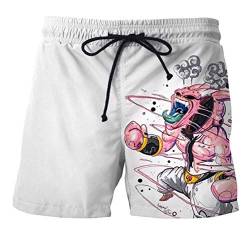 WANHONGYUE Anime Dragon Ball Z Goku Herren Badehose Strand Shorts 3D Druck Sommer Beach Shorts Boardshorts Swim Trunks 1121/7 M von WANHONGYUE