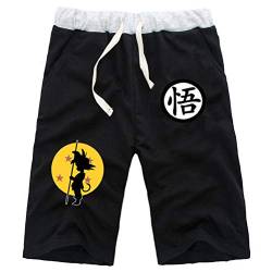 WANHONGYUE Anime Dragon Ball Z Goku Herren Sport Shorts Kurze Hose Sweatpants Beach Jogging Hosen Boardshorts Schwarz/3 L von WANHONGYUE