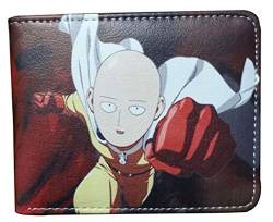 WANHONGYUE Anime One Punch Man Saitama Brieftasche Geldbörse Herren Kunstleder Geldbeutel Wallet Bifold Münzfach Karten Geldtasche 1012/5 von WANHONGYUE