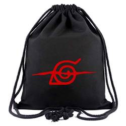 WANHONGYUE Anime Sporttasche Turnbeutel Training Tasche Gym Sack Drawstring Bag Schwarz-8 von WANHONGYUE