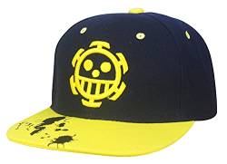 WANHONGYUE Cartoon Anime Gestickte Baseball Cap für Damen Herren Verstellbar Baseballkappe Trucker Mesh Cap Sommer Sonnenhut Mütze Trafalgar Law von WANHONGYUE