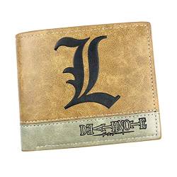 WANHONGYUE Death Note Anime Kunstleder Geldbörse Kurze Brieftasche Bifold Kartenhüllen Herrenbörse / 1 von WANHONGYUE