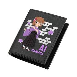 WANHONGYUE Detective Conan Anime-Druck Geldbörse für Männer Portemonnaie Kunstleder Brieftasche Schwarz Kurz / 4 von WANHONGYUE