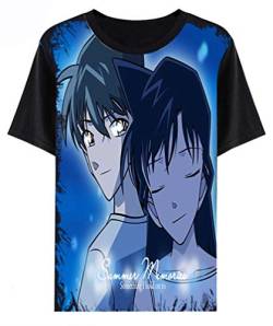 WANHONGYUE Detective Conan Anime T-Shirt Cosplay Kostüm Sommer Kurzarm Tee Top Shirts Schwarz 9 M von WANHONGYUE