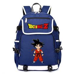 WANHONGYUE Dragon Ball Anime Cosplay 15.6" Laptop Backpack Schoolbag Rucksack with USB Charging Port Blue / 5 von WANHONGYUE