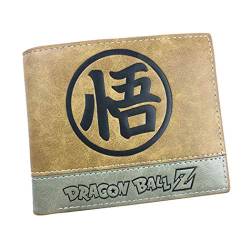 WANHONGYUE Dragon Ball Anime Kunstleder Geldbörse Kurze Brieftasche Bifold Kartenhüllen Herrenbörse / 1 von WANHONGYUE