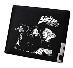 WANHONGYUE JoJo's Bizarre Adventure Anime Bifold Brieftasche Kunstleder Schlanke Geldbörse Portemonnaie Kreditkartenhülle /3 von WANHONGYUE