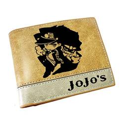 WANHONGYUE JoJo's Bizarre Adventure Anime Kunstleder Geldbörse Kurze Brieftasche Bifold Kartenhüllen Herrenbörse / 3 von WANHONGYUE