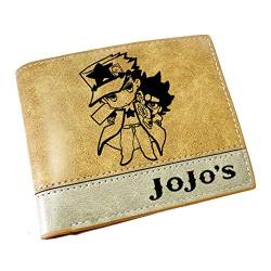 WANHONGYUE JoJo's Bizarre Adventure Anime Kunstleder Geldbörse Kurze Brieftasche Bifold Kartenhüllen Herrenbörse / 4 von WANHONGYUE