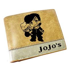 WANHONGYUE JoJo's Bizarre Adventure Anime Kunstleder Geldbörse Kurze Brieftasche Bifold Kartenhüllen Herrenbörse / 8 von WANHONGYUE