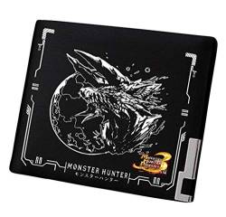 WANHONGYUE Monster Hunter MH Spiel Bifold Brieftasche Kunstleder Schlanke Geldbörse Portemonnaie Kreditkartenhülle /9 von WANHONGYUE