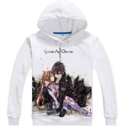 WANHONGYUE Sword Art Online SAO Anime Pullover Hoodie Cosplay Kleidung Kapuzenpulli Sweatshirt Top Mäntel Weiß 13 M von WANHONGYUE