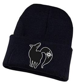 WANHONGYUE The Seven Deadly Sins Nanatsu No Taizai Anime Beanie Strickmütze für Damen und Herren Unisex Weiche Cuffed Plain Hat Warme Winter Mütze Skullcap Schwarz/5 von WANHONGYUE