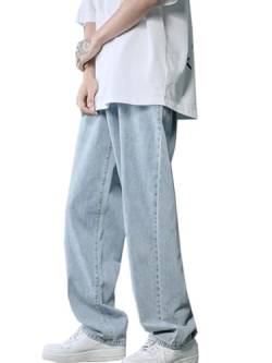 WANLAI Y2K Baggy Jeans Herren Vintage Jeanshosen Teenager Jungen Skateboard Hosen Streetwear Denim Pants von WANLAI