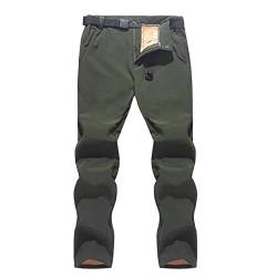 Plus Size 6XL Skihose Herren Winddicht Wasserdicht Warme Schneehose Winter Ski Snowboardhose Outdoor Wanderhose-Army_Green_4XL von WANMN