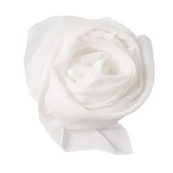 WANSSY® moderner Chiffonschal lang Schal Stola Tuch für Hochzeit Abendkleid in verschiedenen Größen Farben (Weiß) von WANSSY