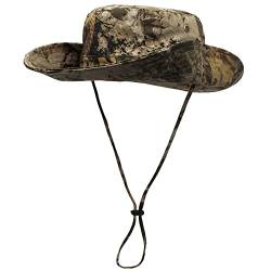 WANYING Damen Herren Outdoor Sonnenschutz Bucket Hut Fischerhut Baumwolle Two Way to Wear für Kopfumfang 55-62 cm Äste Camouflage von WANYING