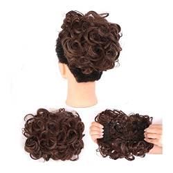 Bun Haarteile Messy Curly Hair Dutt Extensions Hochsteckfrisur Haarteil Chignons Easy Stretch Hair Combs Clip in Pferdeschwanz Extensions for Frauen Brötchen-Haarteil (Color : Q8-8) von WAOCEO