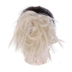 Bun Haarteile Synthetische zerzauste Hochsteckfrisur, Messy Bun-Haarteile, Haargummis, Haarverlängerungen mit elastischem Band, Pferdeschwanz-Haarverlängerungen for Frauen Brötchen-Haarteil (Color : von WAOCEO