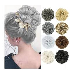 Bun Haarteile Unordentliches Dutt-Haarteil, Haargummis for Frauen, elastisches Band, synthetische, gewellte, lockige Chignon-Pferdeschwanz-Haarverlängerungen, dickes Hochsteckfrisur-Haarteil for den t von WAOCEO