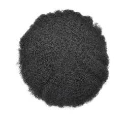 Toupet für Männer Männer Toupee Afro Curly Herrenperücken Atmungsaktives Mono Top und PU Perimeter Kapillarprothese for Männerhaar 6" Ersatzsystem Einheit Echthaarperücke Herrenperücke (Color : 1B 10 von WAOCEO