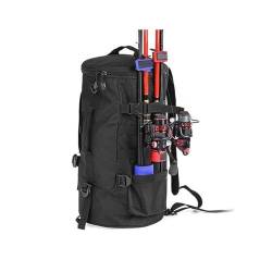 WAOCEO Angelausrüstungstasche Kapazität Angeln Rucksack Outdoor Reisen Camping Angelrute Reel Tackle Tasche Umhängetasche Taschen Angelzubehör von WAOCEO