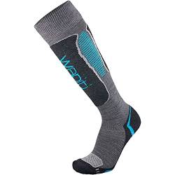 Wapiti Ski W06 Merino Comfort Socken, grau-blau, EU 39-41 von WAPITI