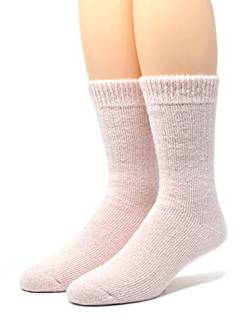 WARRIOR ALPACA SOCKS - Unisex Toasty Toes Ultimate Alpaka Socken für Damen und Herren, Pink Heather, Medium von WARRIOR ALPACA SOCKS