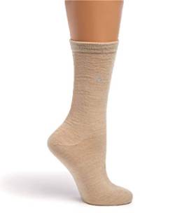 Warrior Alpaca Socks - Damen Alpaka Wollhose Socken - Leichte Socken im Hoseesy-Stil mit Feuchtigkeits- und Geruchskontrolle, sand, Medium von WARRIOR ALPACA SOCKS