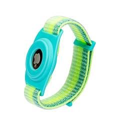 AirTags Weiche Silikon-Uhrenarmbänder, Sicherheit und Kindersicherung, Anti-Lost, Anti-Kratz-Schutz für die Positionierung des Airtag-Tracking-Armbands (grün) von WATACHE