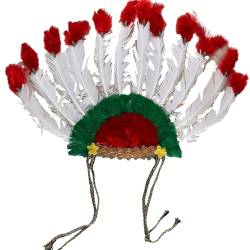 Feder Kopfschmuck Zarte Ethnische Amerikanische Indianer Kopfbedeckung Afrikanischer Stamm Bühne Halloween Party Foto Requisiten Indischer Kopfschmuck Für Männer von WATERBELINE